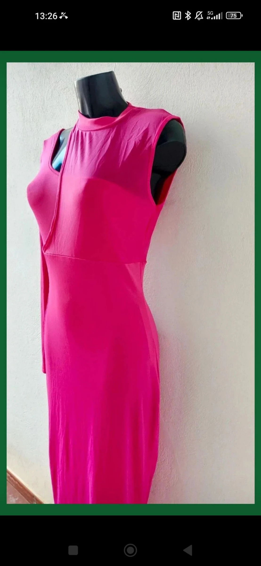 Robe longue rose fuchsia – photo 11